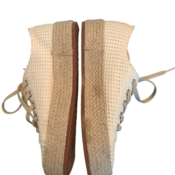 Restricted Platform Fashion Espadrilles size 6 Brand New Cream Color NWOT - Picture 4 of 5
